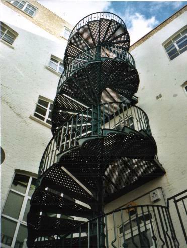 Spiral Staircase outside building