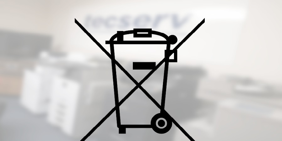 Photocopier WEEE disposal logo